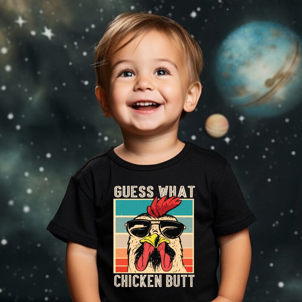 Boy's Guess What Chicken Butt Tee Shirt